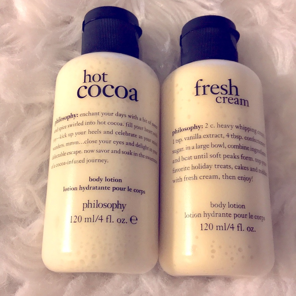 Philosophy Body Cream Set- Hot Cocoa & Fresh Cream